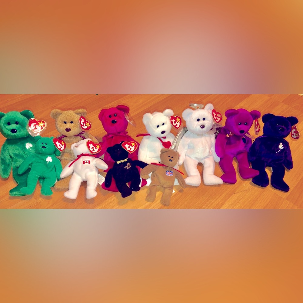 11 Beanie Babies- Bears, Retired, Rare